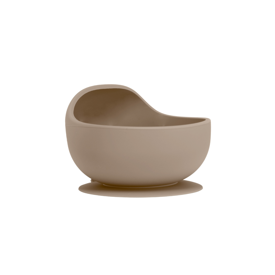 silicone bowl variation - warm taupe